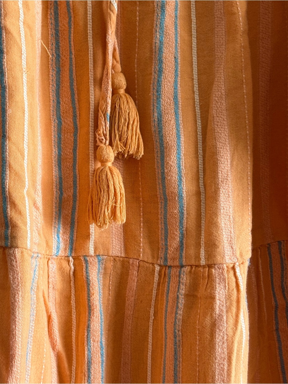Wonderly Orange Striped Dress - Picture 2 of 7